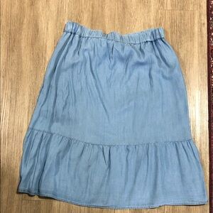New Style and Company Light Blue Women's denim Skirt XL